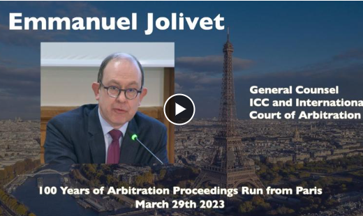 100 Years of Arbitration Proceedings Run from Paris – Emmanuel Jolivet